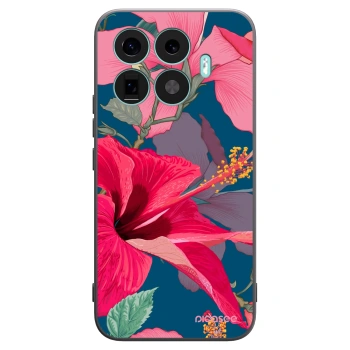Picasee Xiaomi 17T Pro Hülle - Schwarzes Silikon - Hibiscus