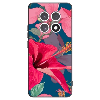 Picasee Xiaomi Redmi Note 15 5G Hülle - Schwarzes Silikon - Hibiscus