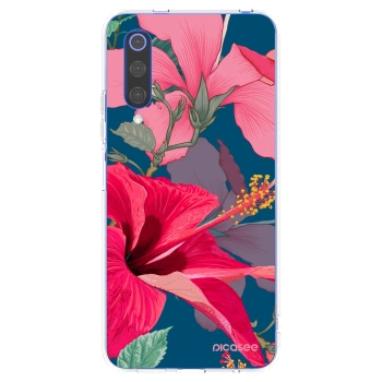 Picasee Xiaomi Mi 9 SE Hülle - Transparentes Silikon - Hibiscus