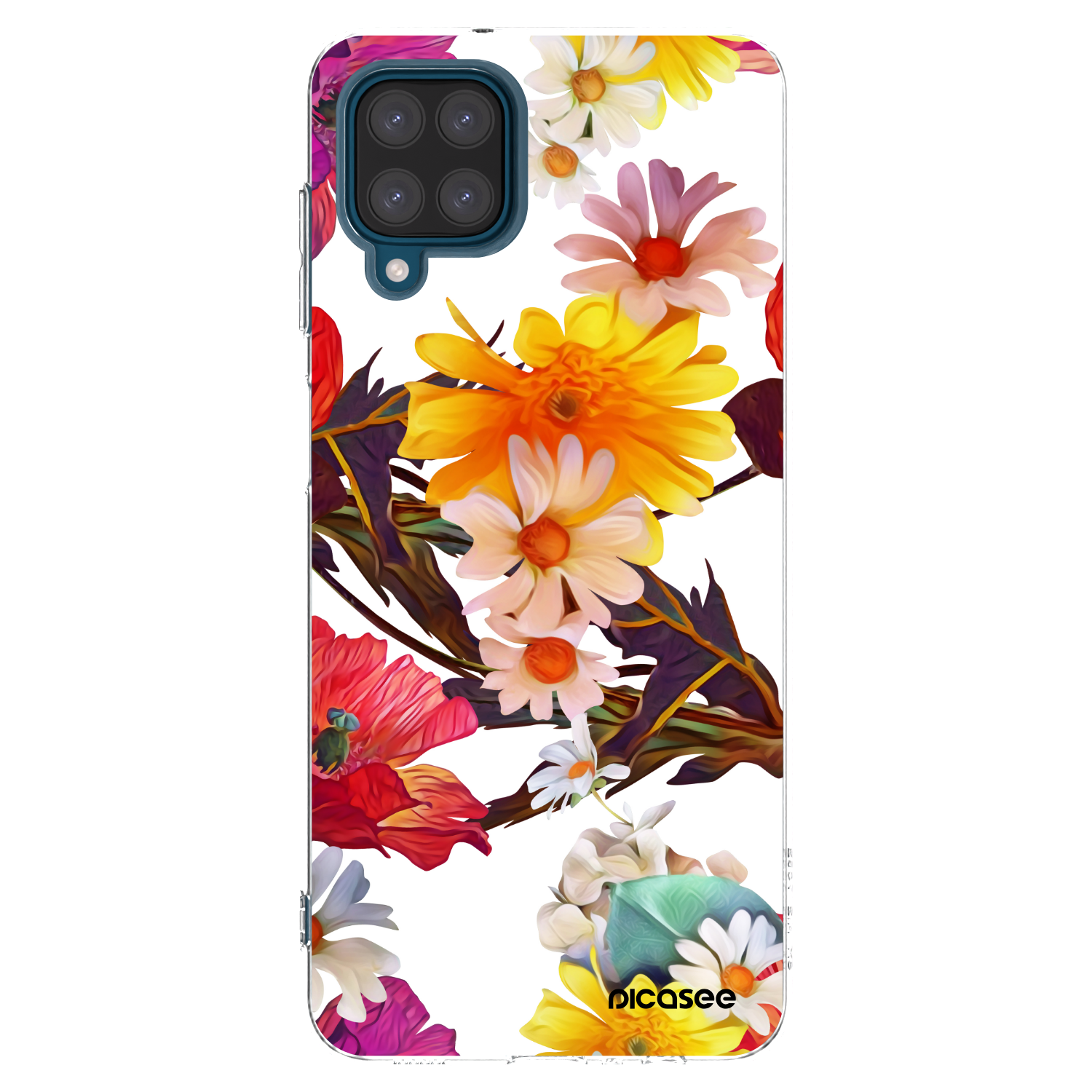 Picasee Samsung Galaxy A12 A125F Hülle - Transparentes Silikon - Meadow