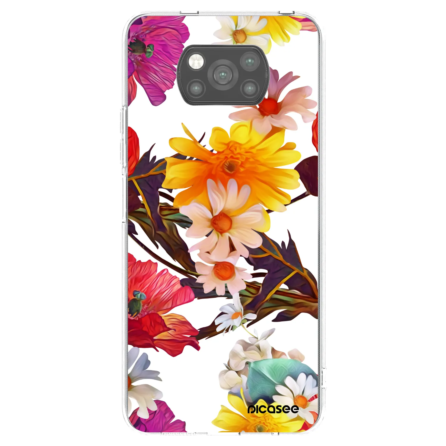 Picasee Xiaomi Poco X3 Pro Hülle - Schwarzes Silikon - Meadow