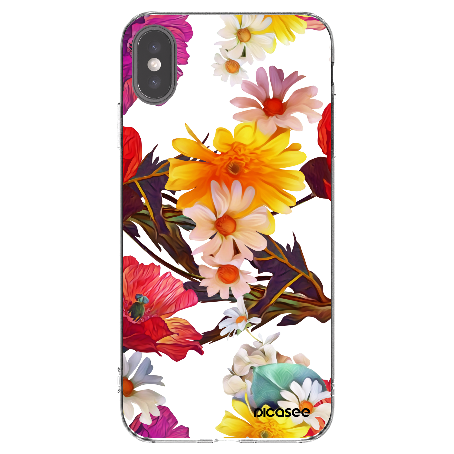 Picasee Apple iPhone XS Max Hülle - Transparentes Silikon - Meadow