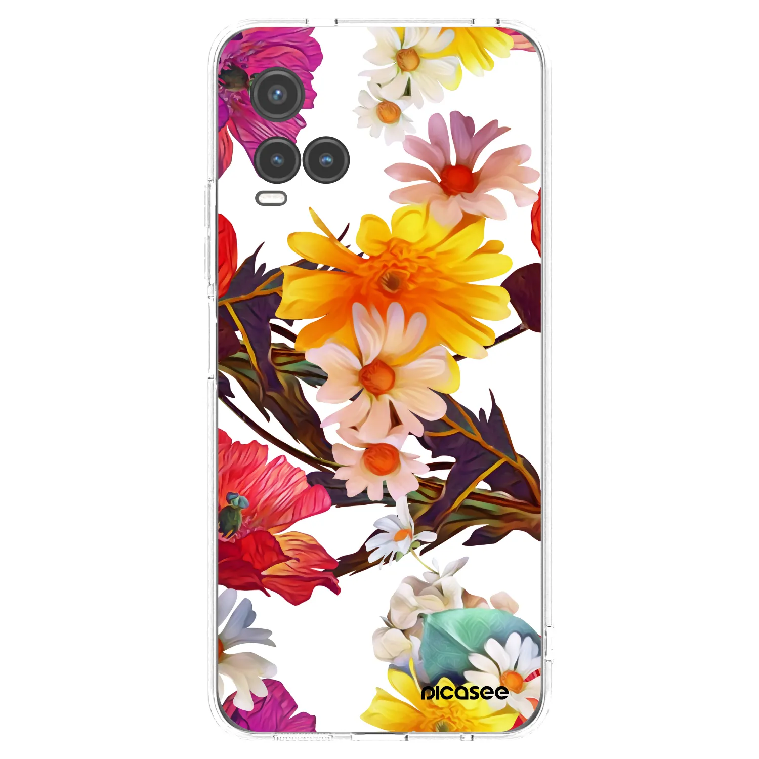 Picasee Vivo Y33s Hülle - Transparentes Silikon - Meadow