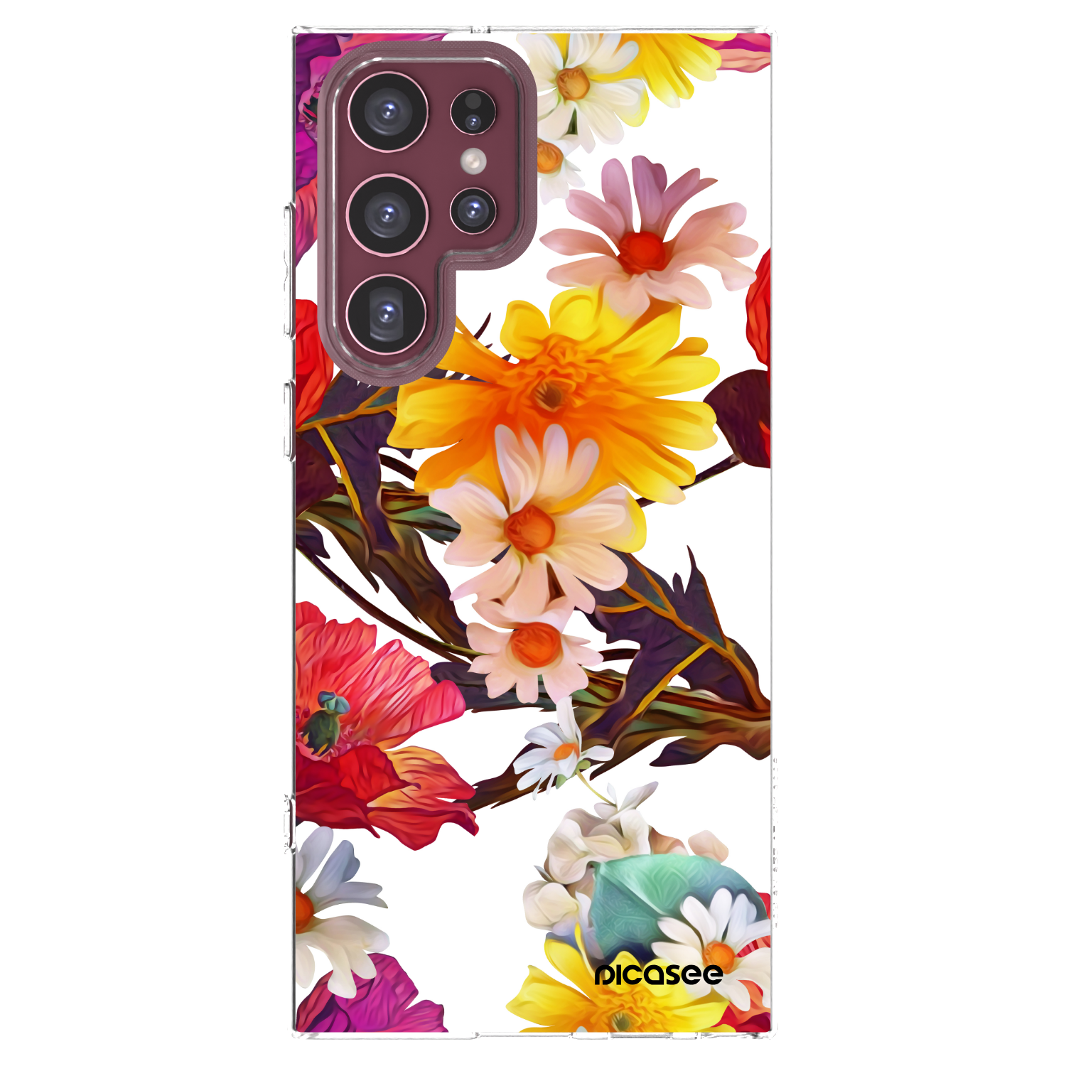 Picasee Samsung Galaxy S22 Ultra 5G Hülle - Transparentes Silikon - Meadow