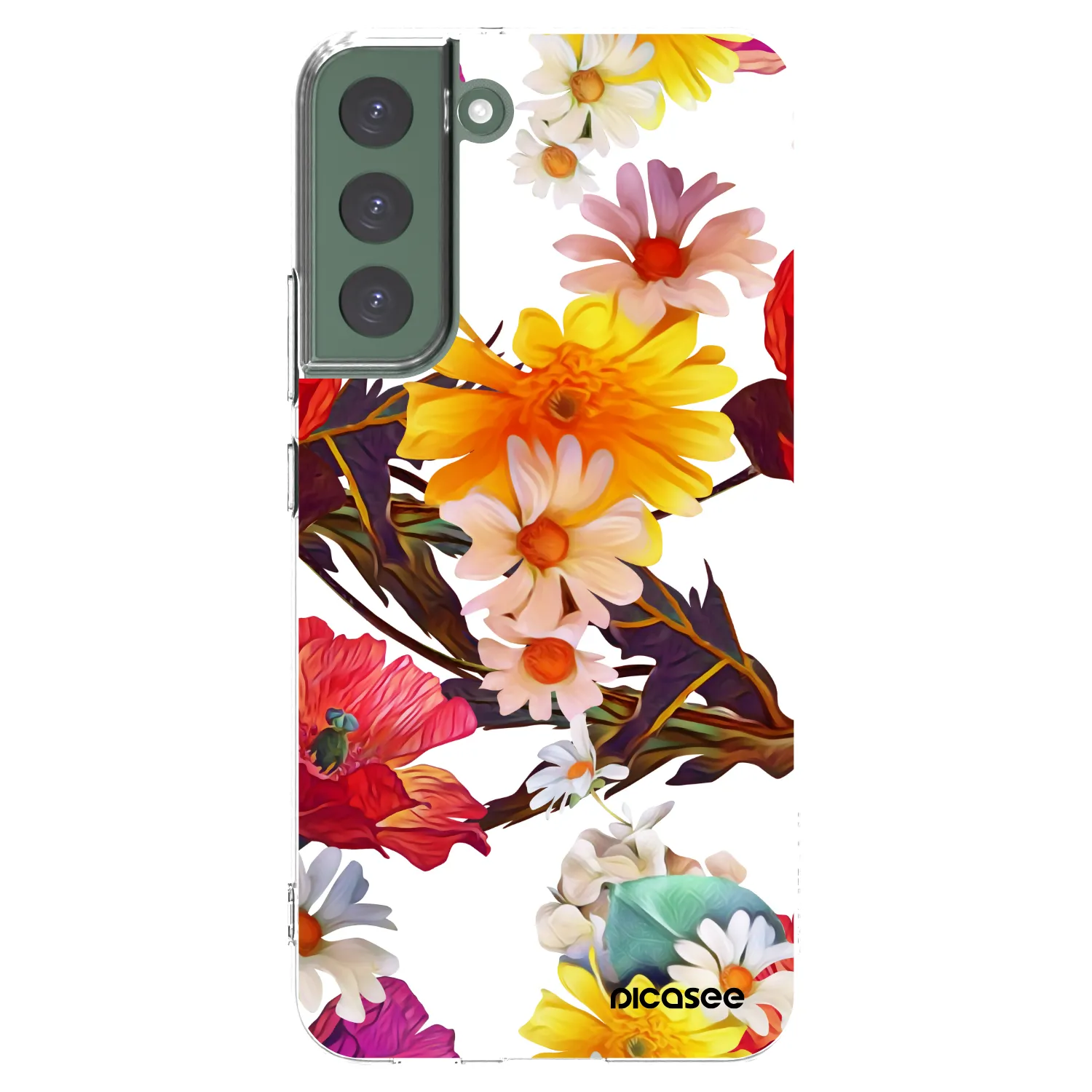 Picasee Samsung Galaxy S22+ 5G Hülle - Transparentes Silikon - Meadow