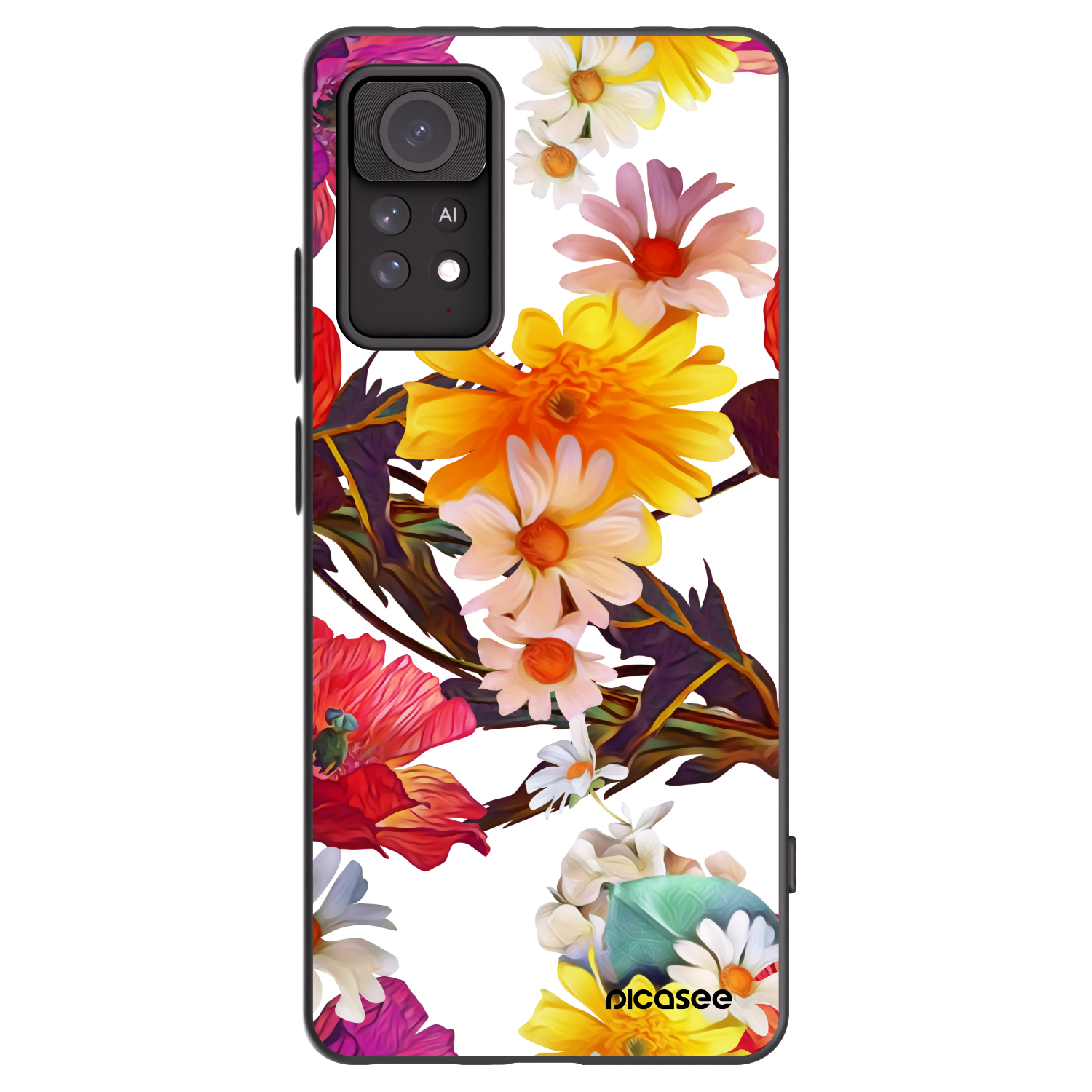 Picasee Xiaomi Redmi Note 11 Pro Hülle - Schwarzes Silikon - Meadow