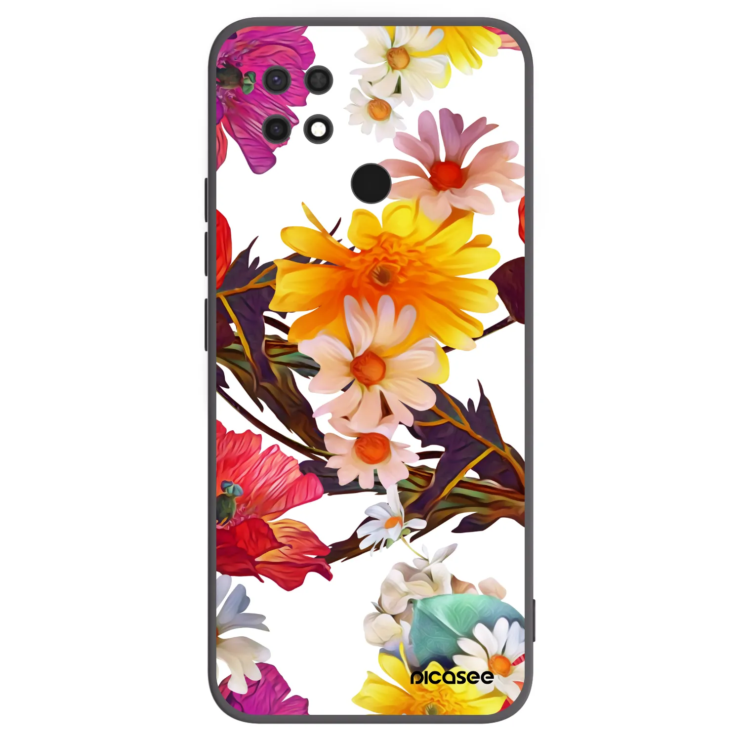Picasee Xiaomi Redmi 10C Hülle - Schwarzes Silikon - Meadow