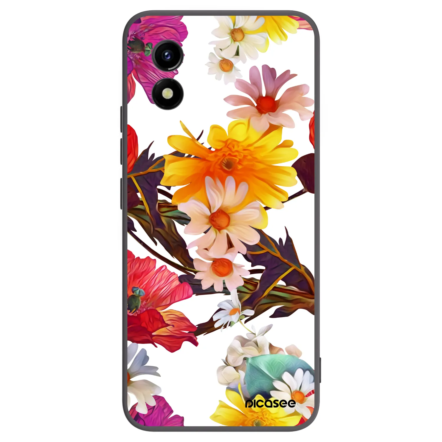 Picasee Vivo Y01 Hülle - Schwarzes Silikon - Meadow