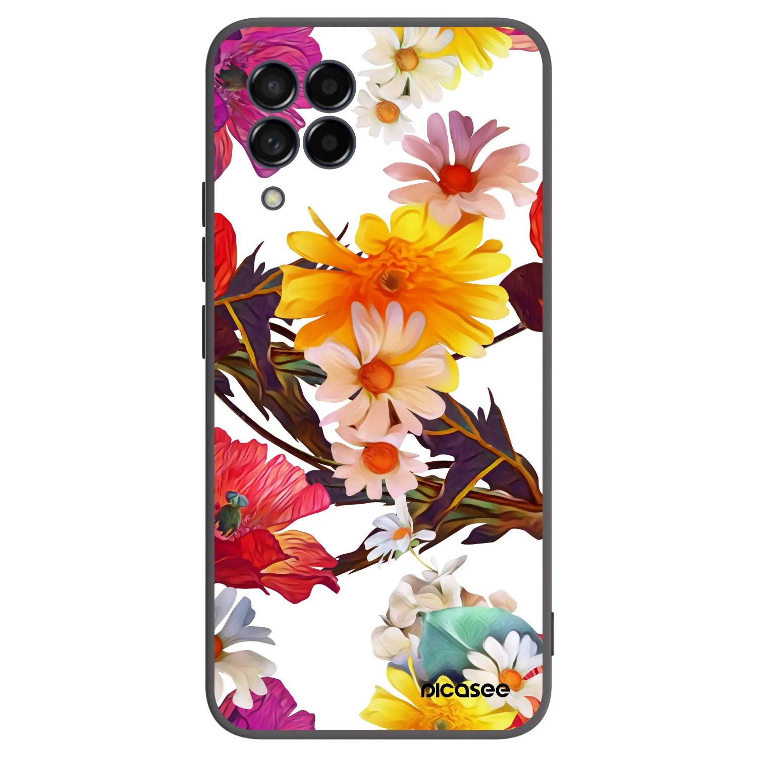 Picasee Samsung Galaxy M53 5G Hülle - Schwarzes Silikon - Meadow