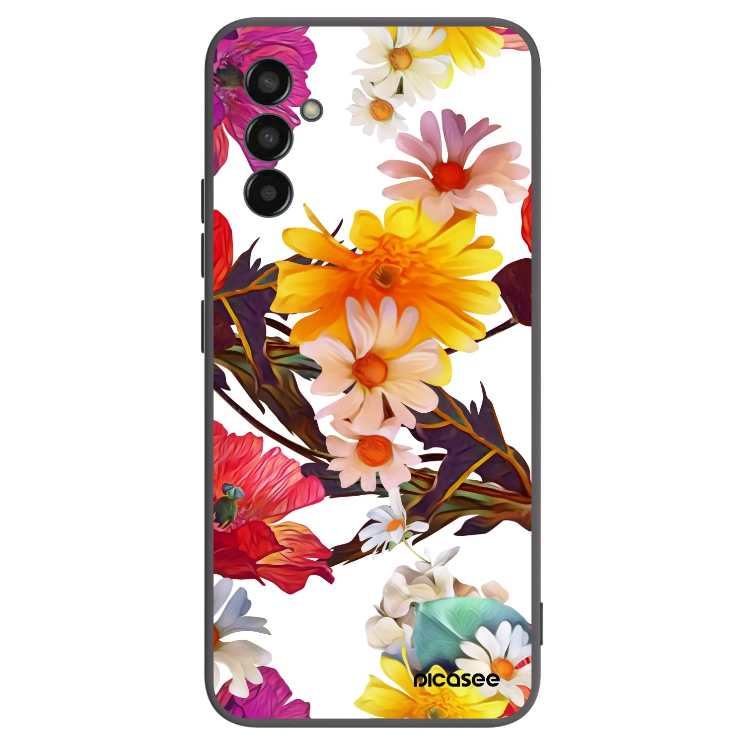 Picasee Samsung Galaxy M13 M135F Hülle - Schwarzes Silikon - Meadow