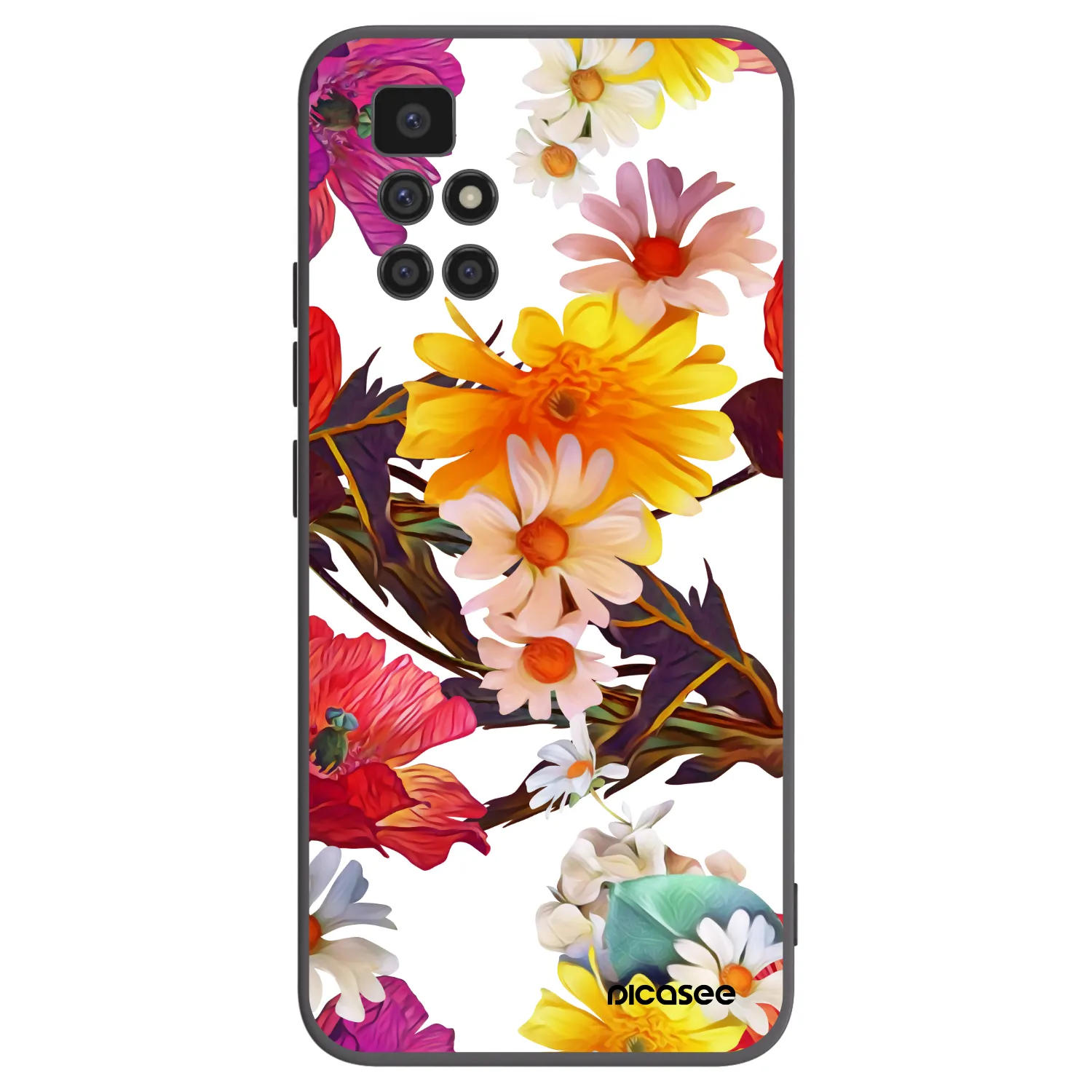 Picasee Xiaomi Redmi 10 (2022) Hülle - Schwarzes Silikon - Meadow