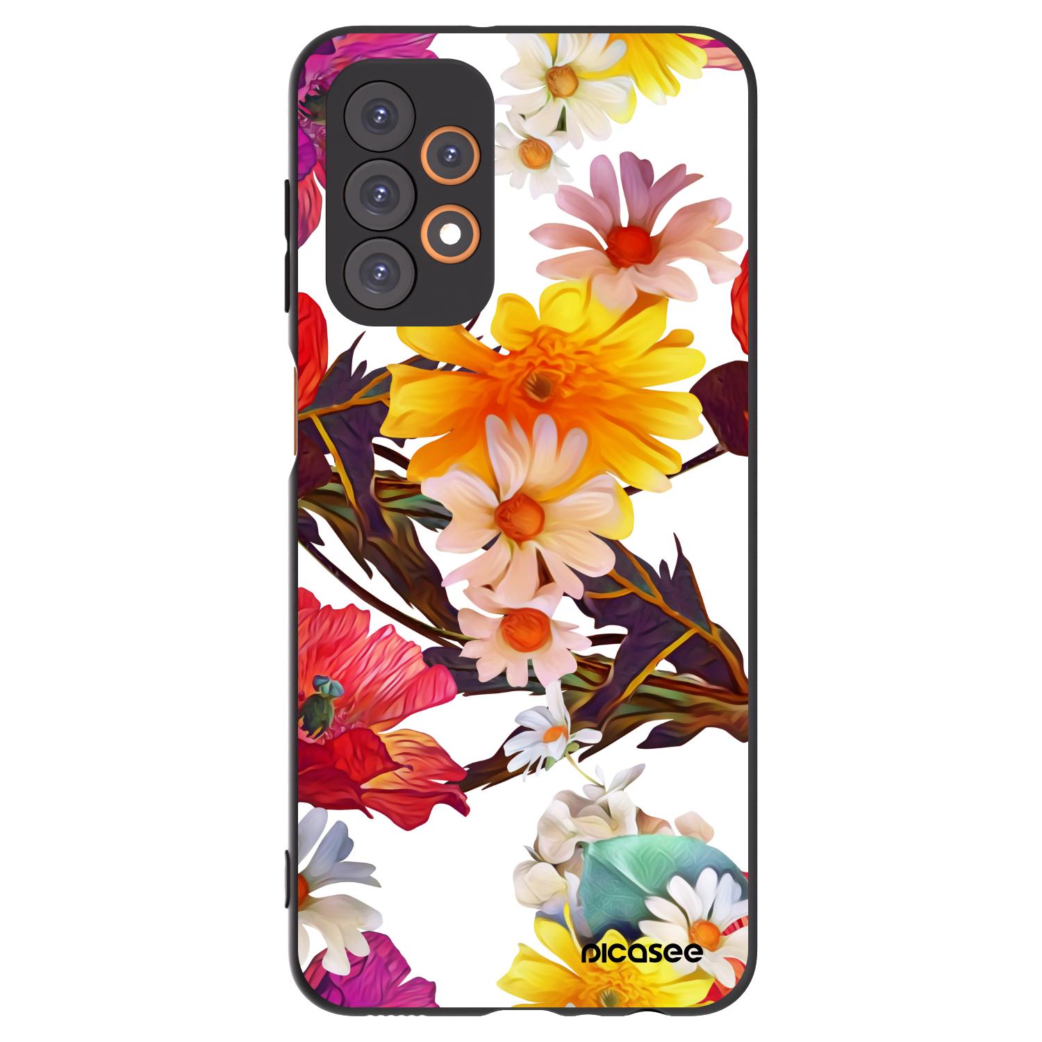Picasee Samsung Galaxy A23 A236B 5G Hülle - Schwarzes Silikon - Meadow