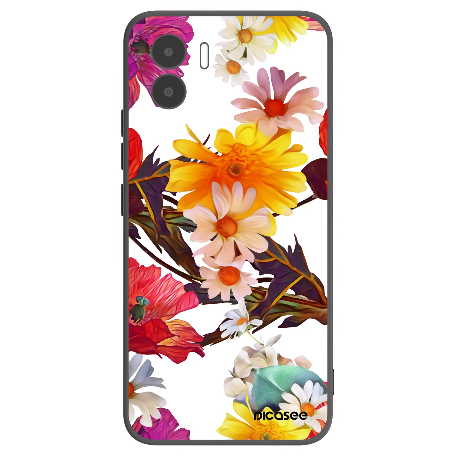 Picasee Xiaomi Redmi A1 Hülle - Schwarzes Silikon - Meadow