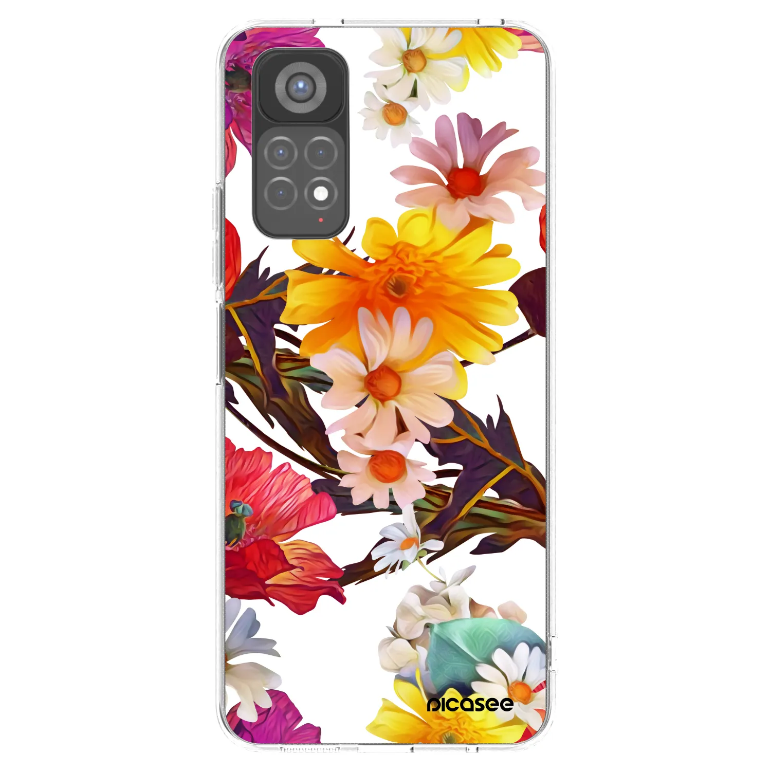 Picasee Xiaomi Redmi Note 11S 5G Hülle - Transparentes Silikon - Meadow