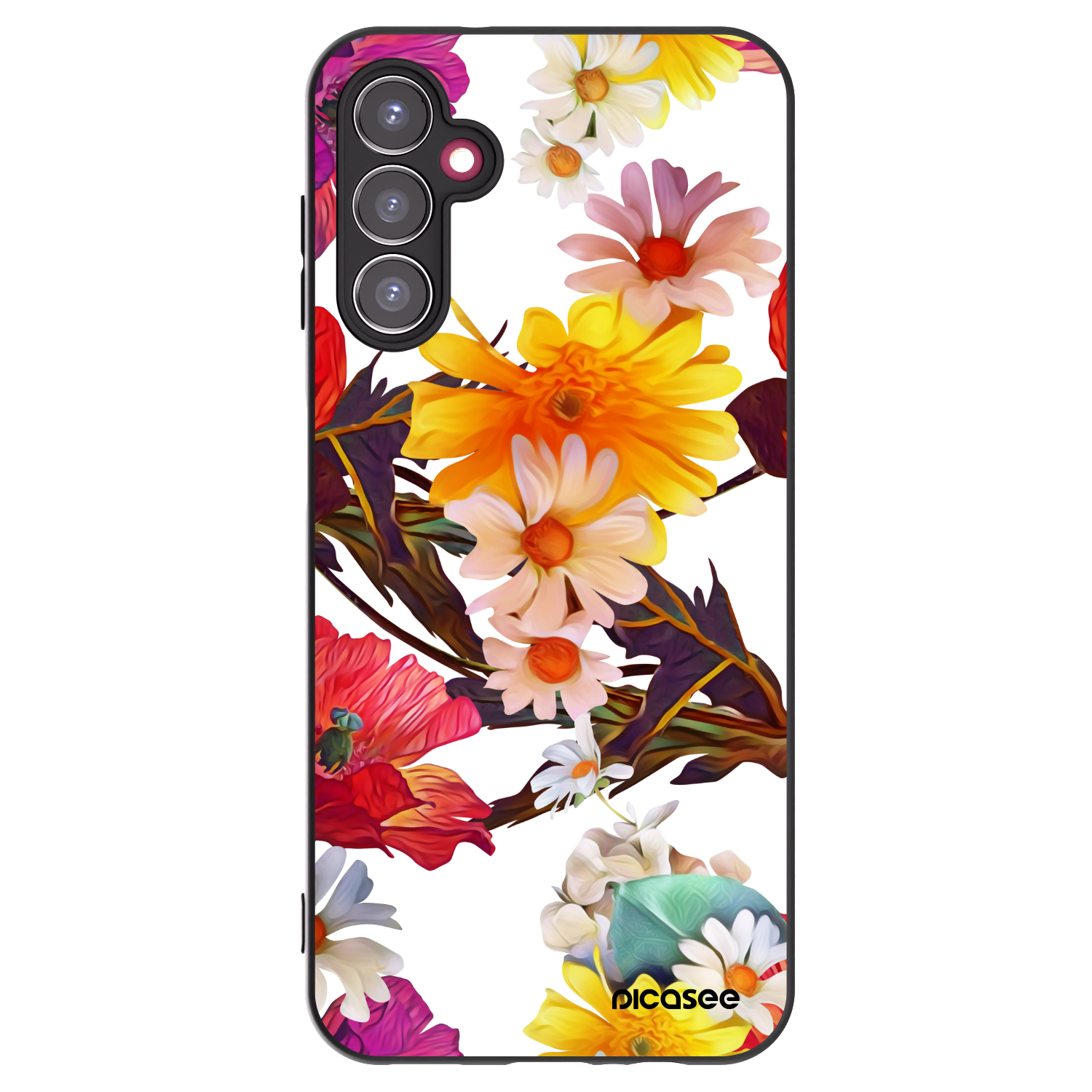 Picasee Samsung Galaxy A14 5G A146P Hülle - Schwarzes Silikon - Meadow