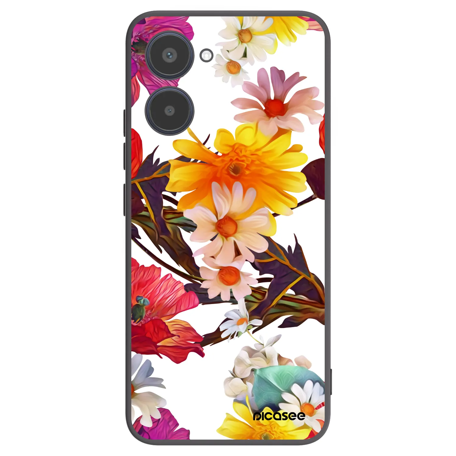 Picasee Realme 10 4G Hülle - Schwarzes Silikon - Meadow