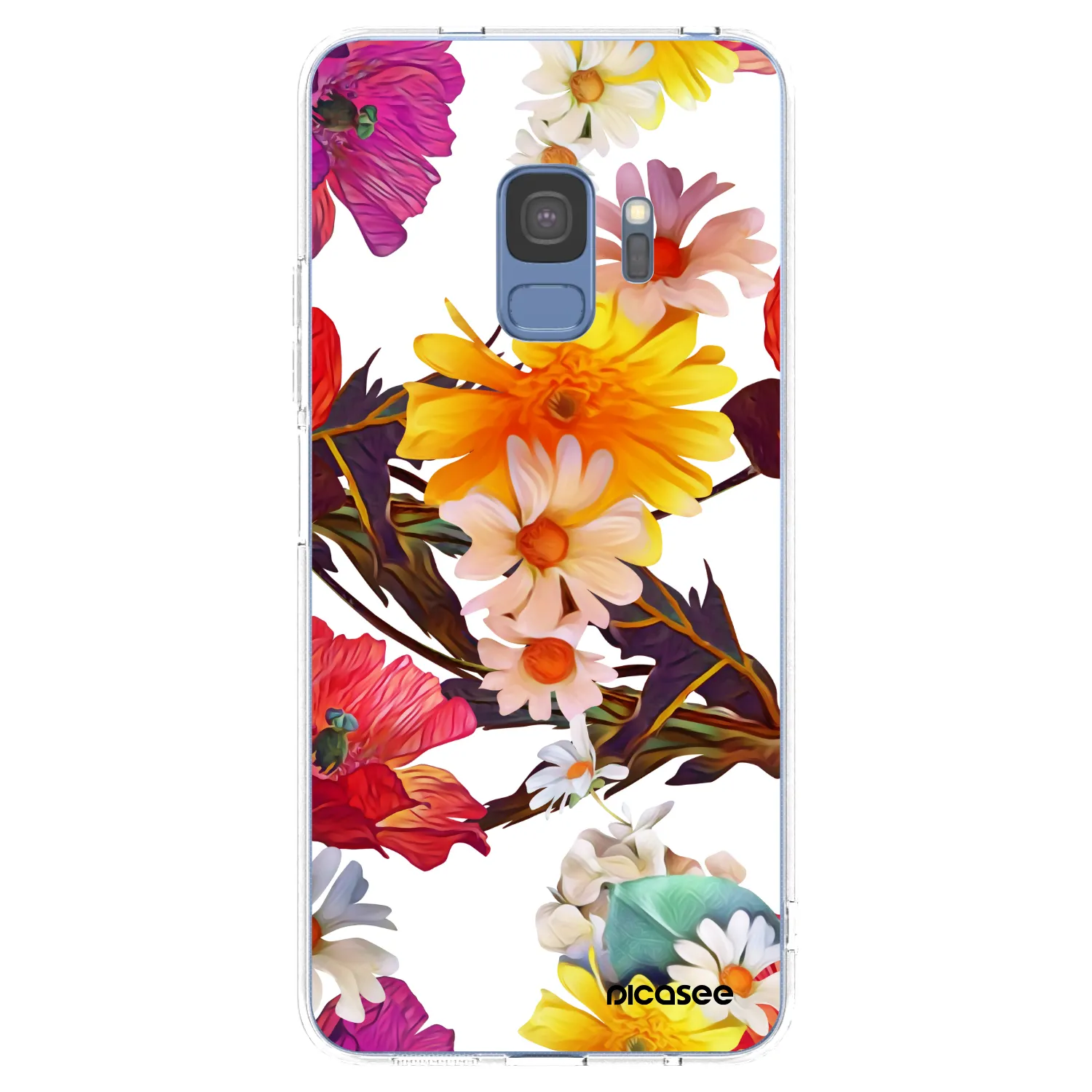 Picasee Samsung Galaxy S9 G960F Hülle - Transparentes Silikon - Meadow