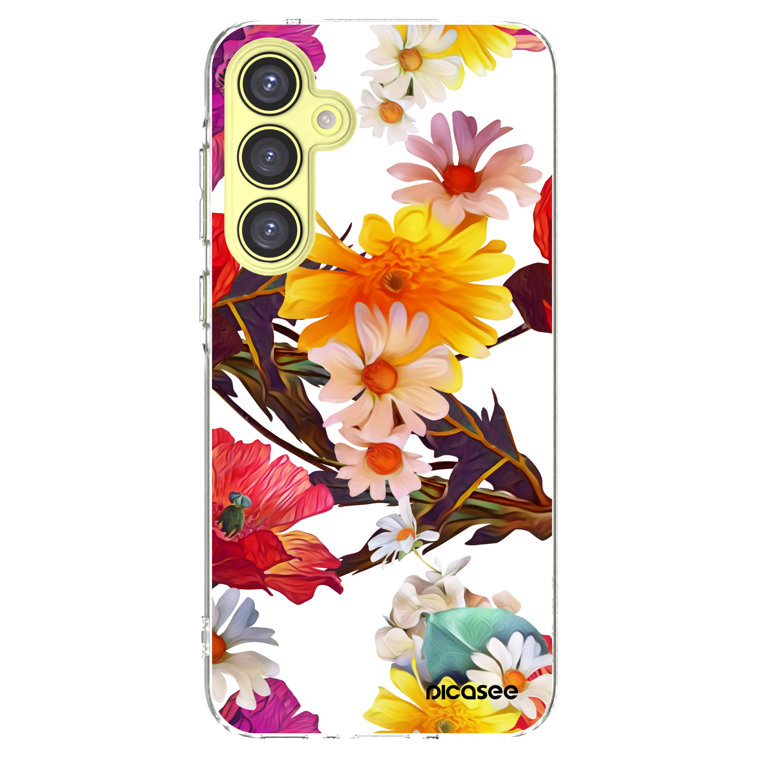 Picasee Samsung Galaxy A35 5G A356B Hülle - Transparentes Silikon - Meadow
