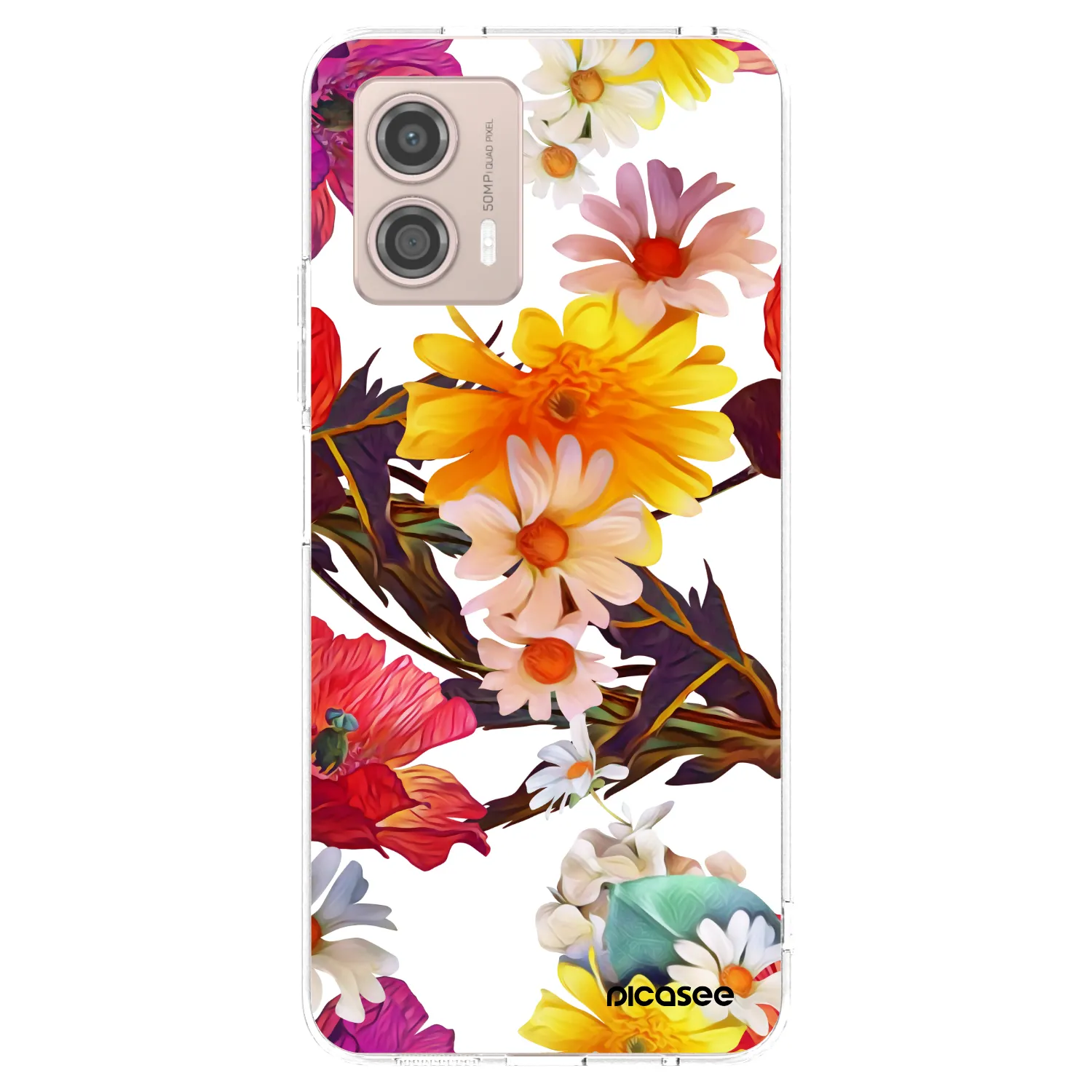 Picasee Motorola Moto G53 5G Hülle - Transparentes Silikon - Meadow