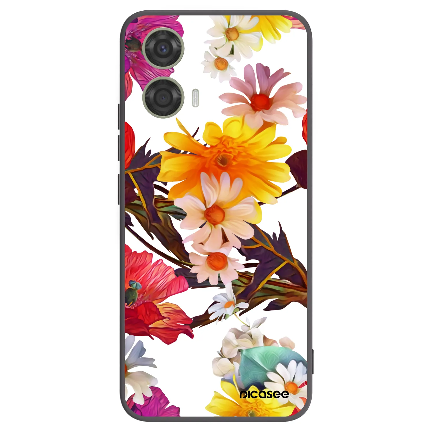 Picasee Motorola Moto G24 Hülle - Schwarzes Silikon - Meadow