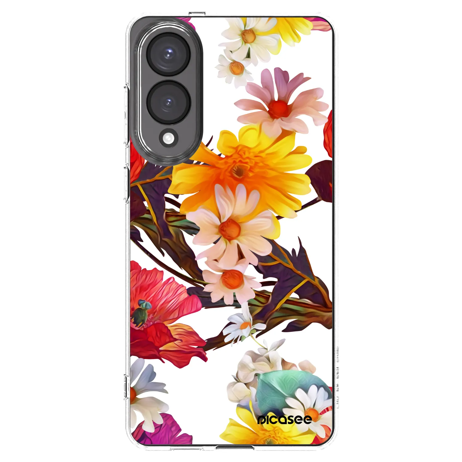 Picasee Samsung Galaxy S25 Edge 5G Hülle - Transparentes Silikon - Meadow