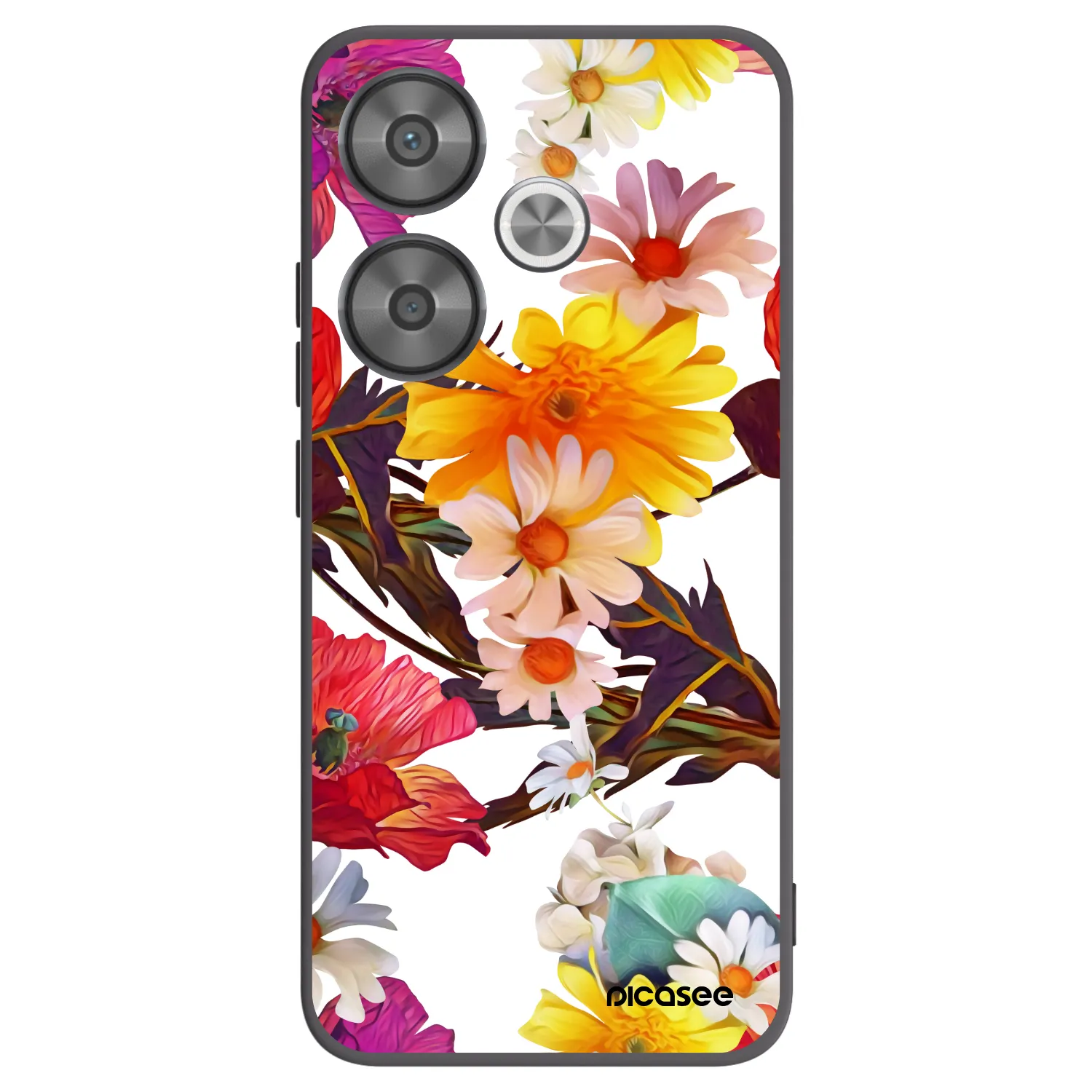 Picasee Xiaomi Poco F6 Hülle - Schwarzes Silikon - Meadow