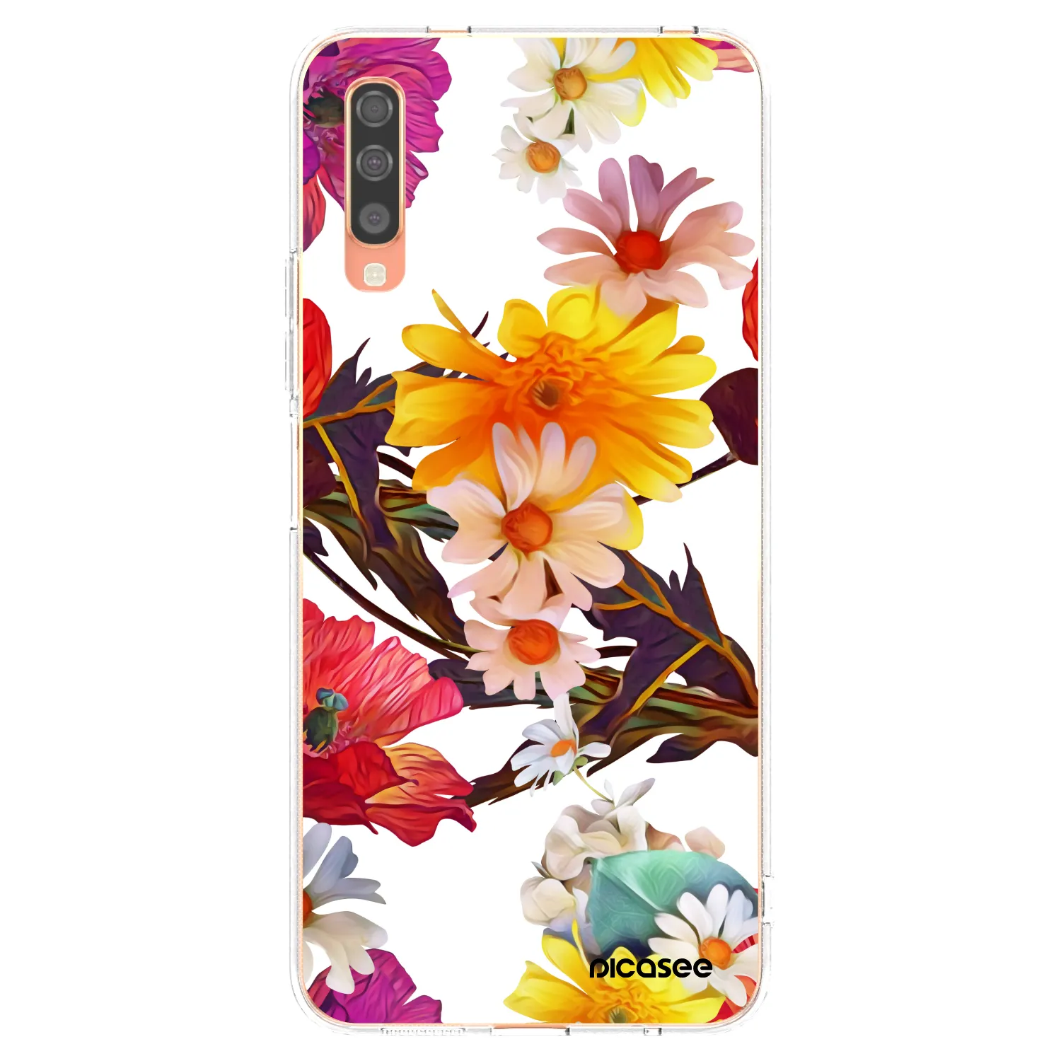 Picasee Samsung Galaxy A70 A705F Hülle - Transparentes Silikon - Meadow