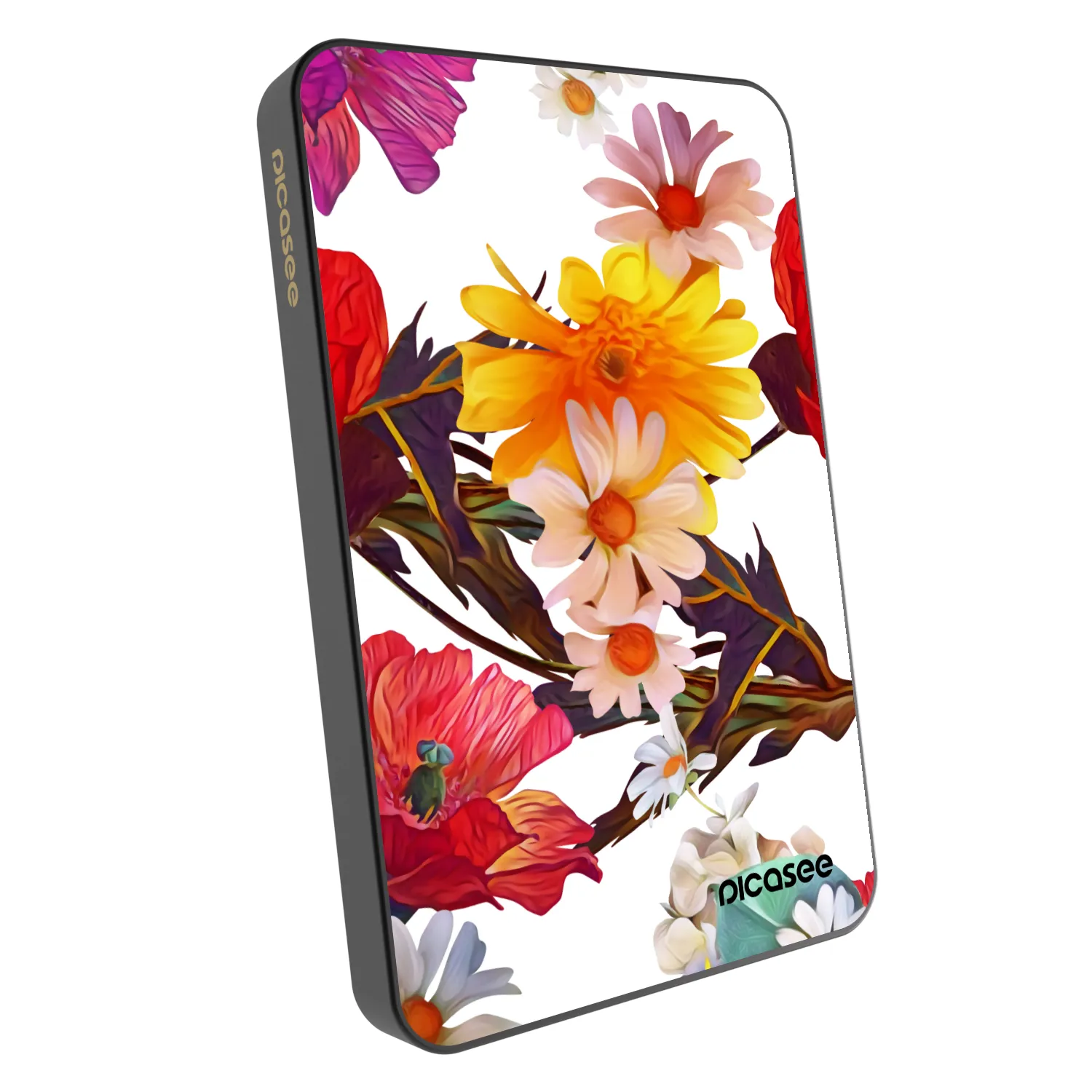 Picasee Powerbank mit MagSafe 5 000 mAh Grau - Meadow