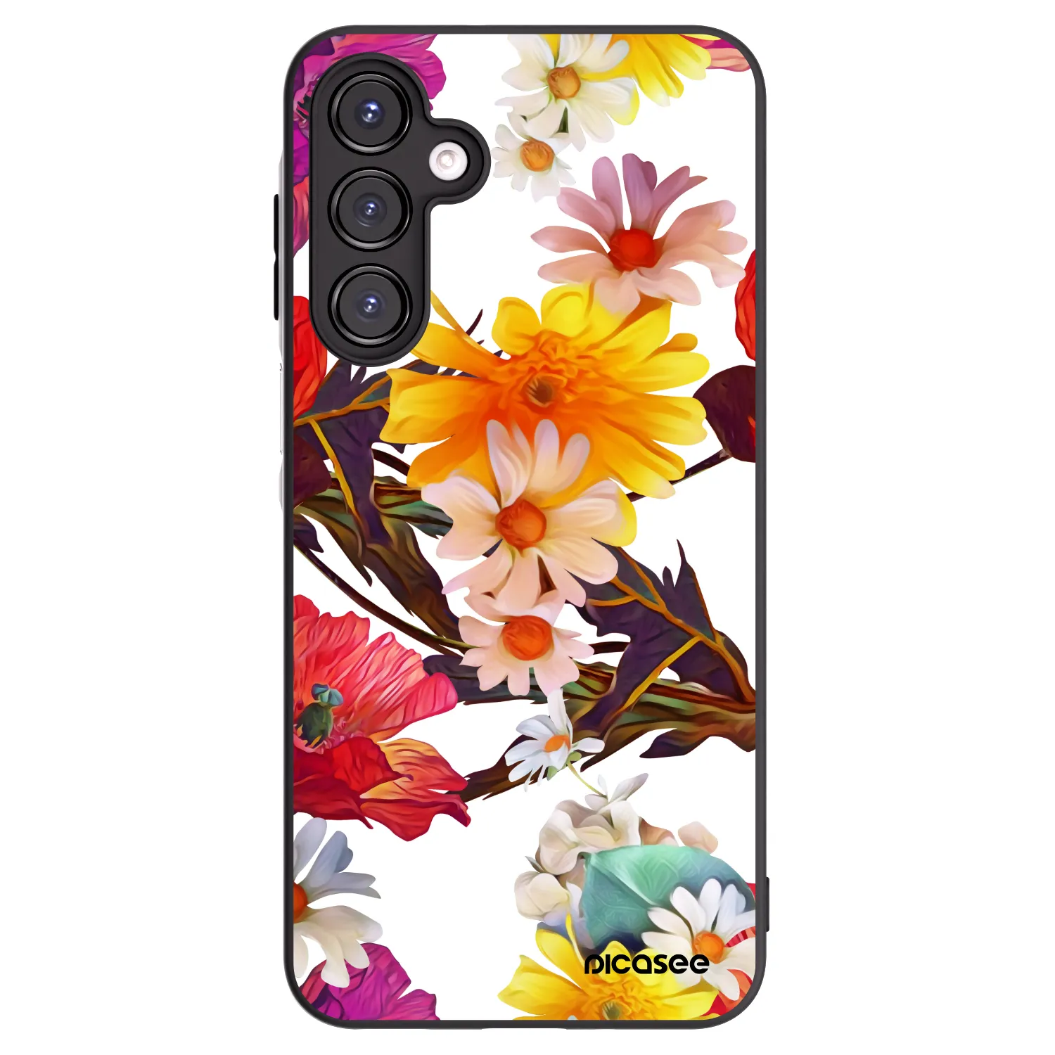 Picasee Samsung Galaxy A16 4G Hülle - Schwarzes Silikon - Meadow