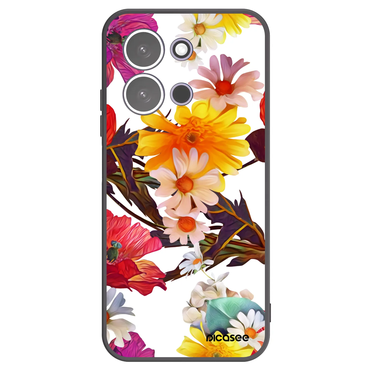 Picasee Xiaomi Redmi 15C 5G Hülle - Schwarzes Silikon - Meadow
