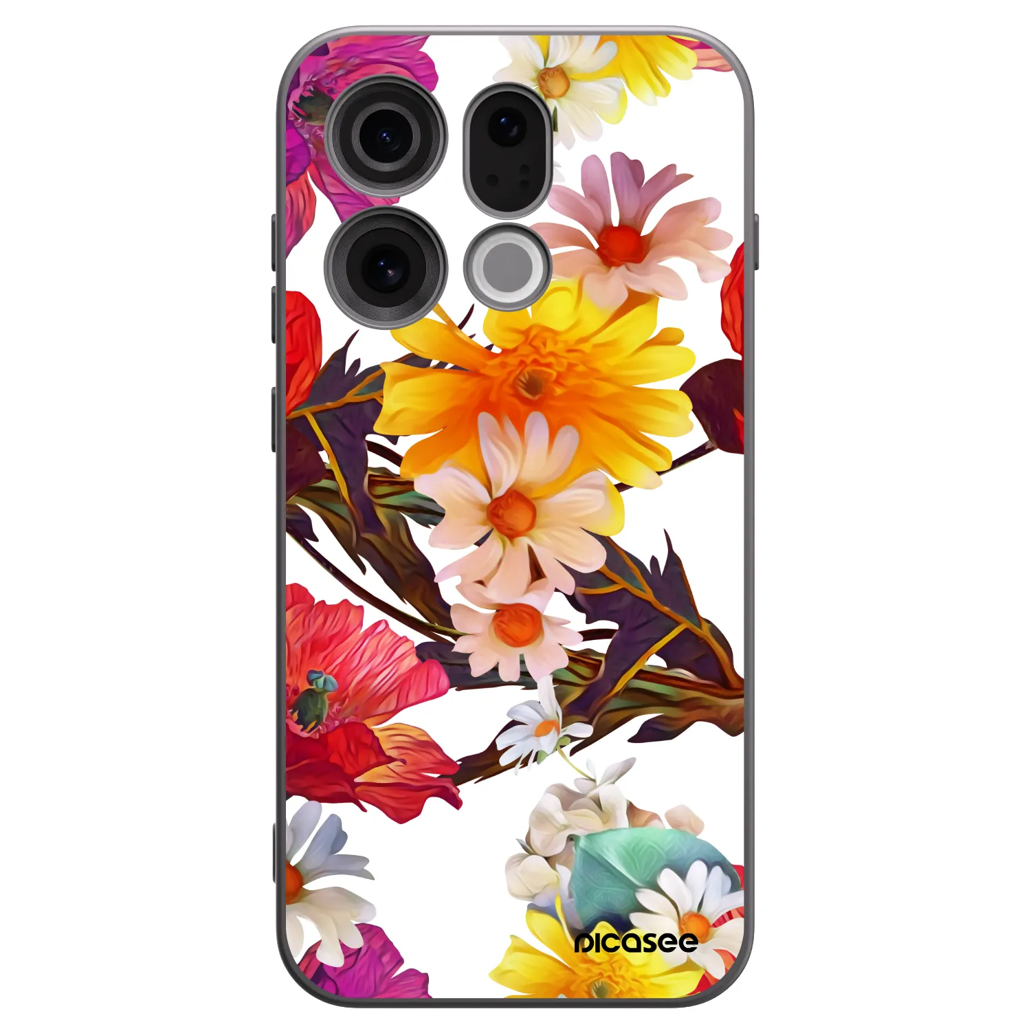 Picasee OPPO Find X9 Hülle - Schwarzes Silikon - Meadow