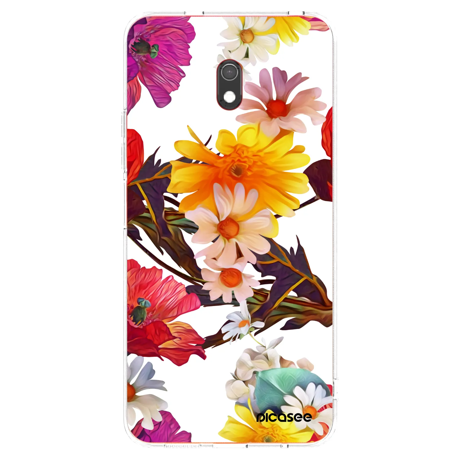 Picasee Xiaomi Redmi 8A Hülle - Transparentes Silikon - Meadow