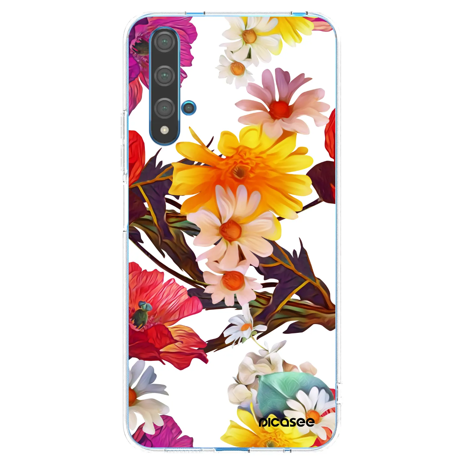 Picasee Huawei Nova 5T Hülle - Transparentes Silikon - Meadow