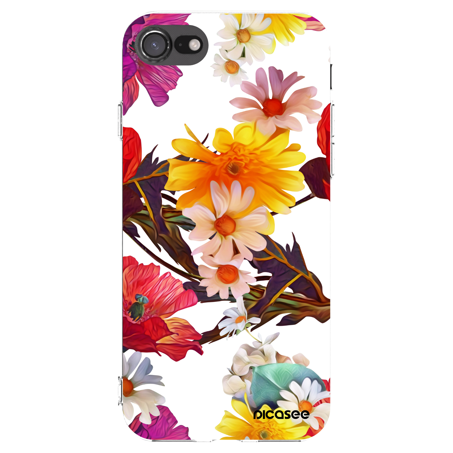 Picasee Apple iPhone SE 2020 Hülle - Transparentes Silikon - Meadow