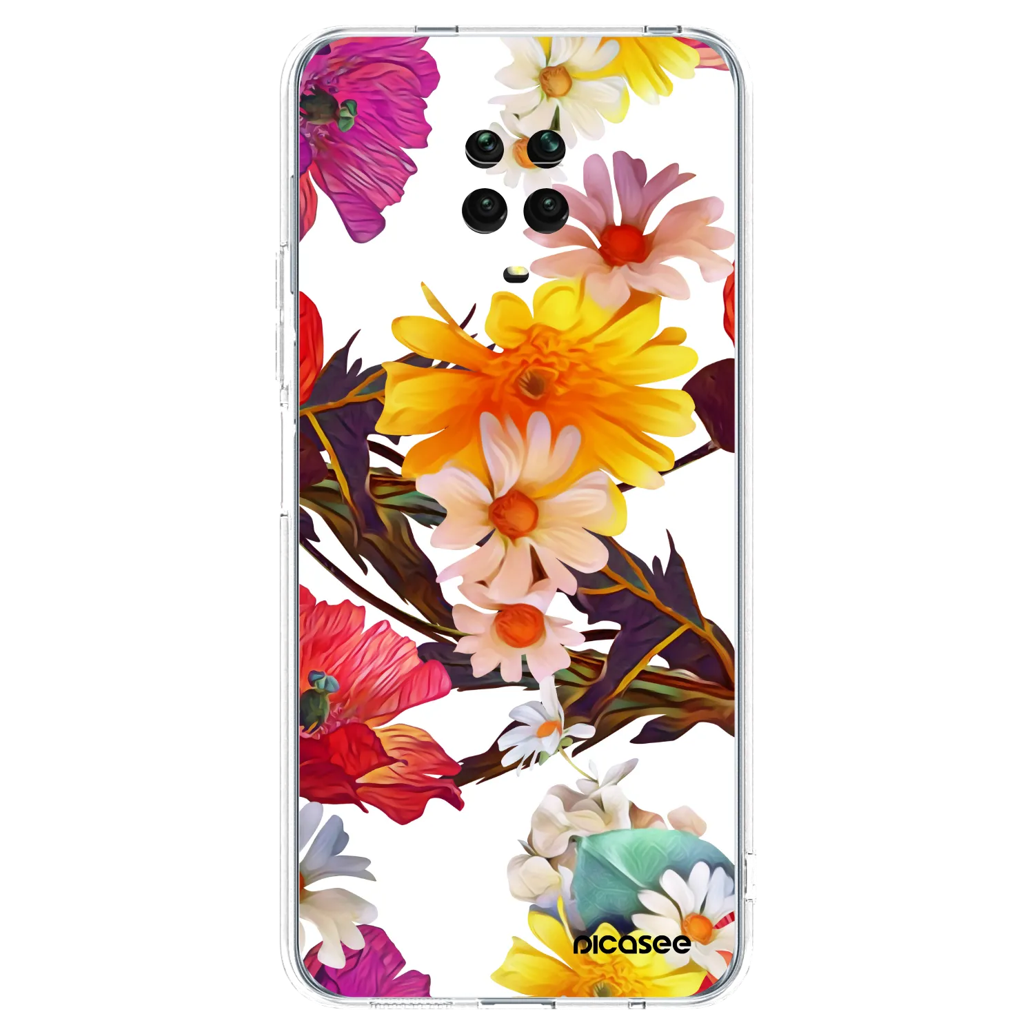 Picasee Xiaomi Redmi Note 9 Pro Hülle - Transparentes Silikon - Meadow