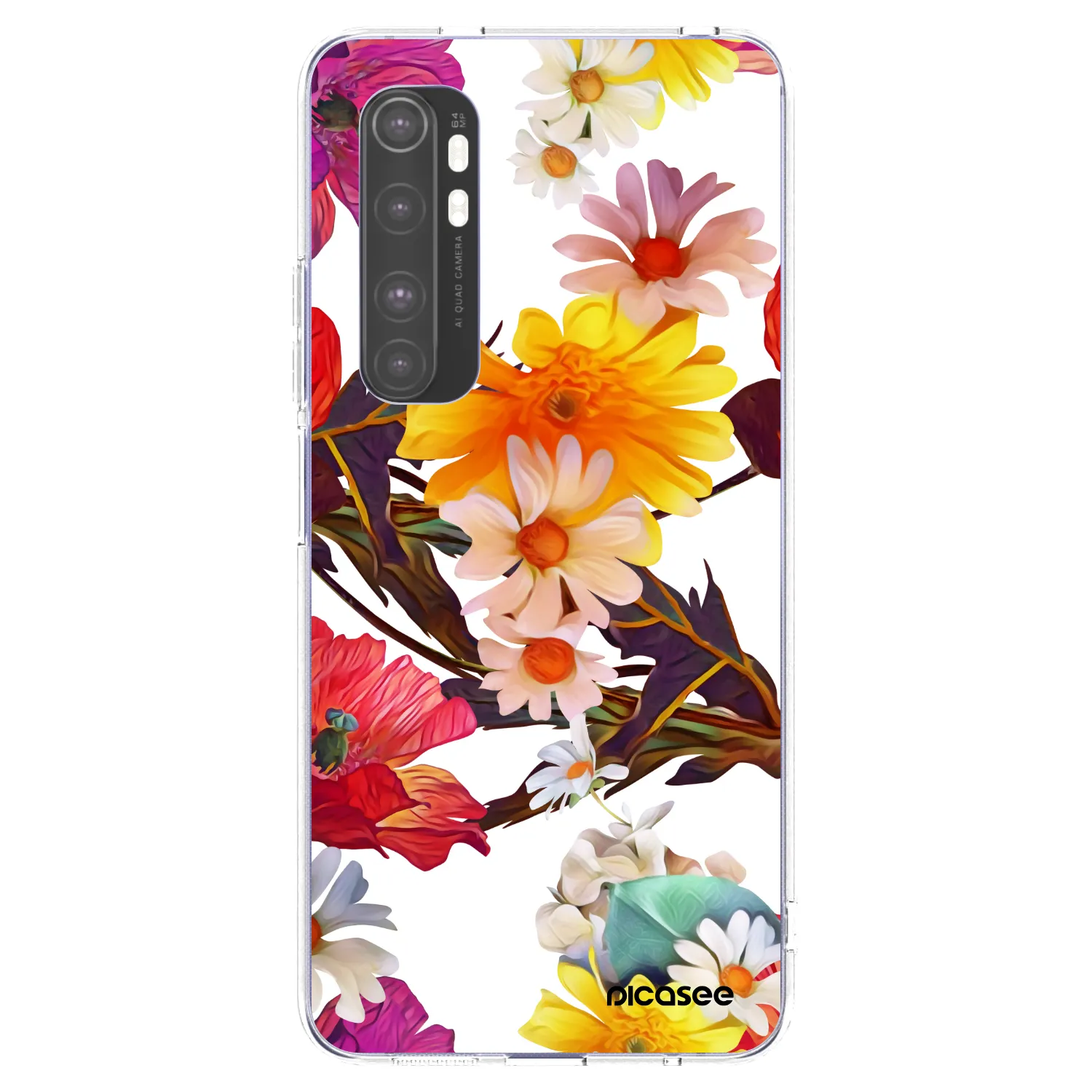 Picasee Xiaomi Mi Note 10 Lite Hülle - Transparentes Silikon - Meadow