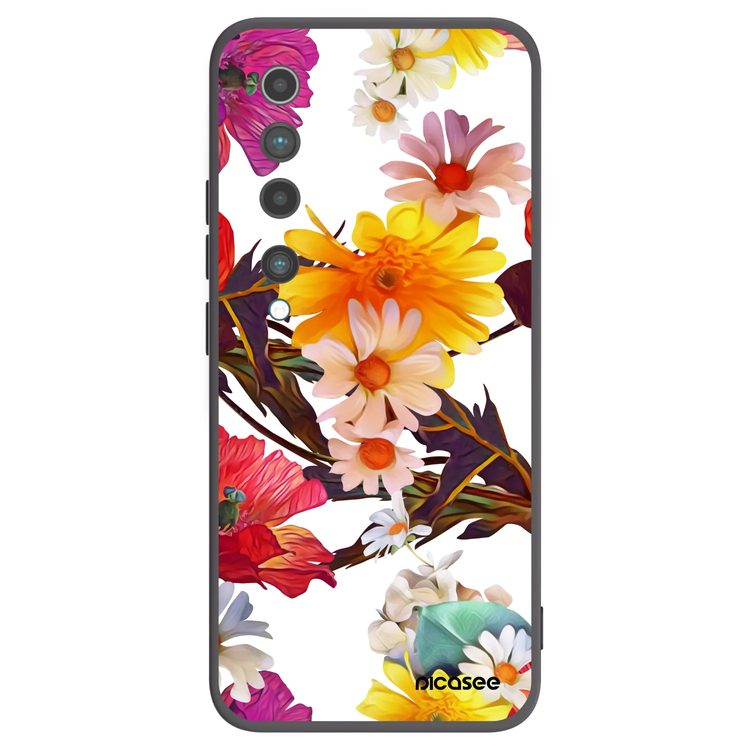 Picasee Xiaomi Mi 10 Hülle - Schwarzes Silikon - Meadow