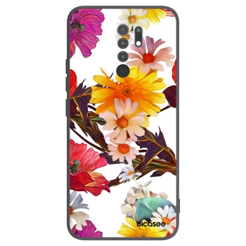Picasee Xiaomi Redmi 9 Hülle - Schwarzes Silikon - Meadow
