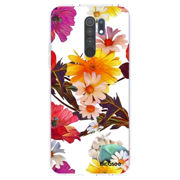Picasee Xiaomi Redmi 9 Hülle - Transparentes Silikon - Meadow
