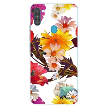 Picasee Samsung Galaxy M11 Hülle - Transparentes Silikon - Meadow