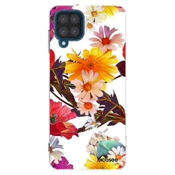 Picasee Samsung Galaxy A12 A125F Hülle - Transparentes Silikon - Meadow