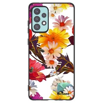 Picasee Samsung Galaxy A72 A725F Hülle - Schwarzes Silikon - Meadow