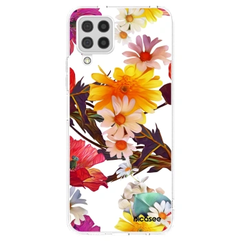 Picasee Samsung Galaxy A22 A225F 4G Hülle - Transparentes Silikon - Meadow