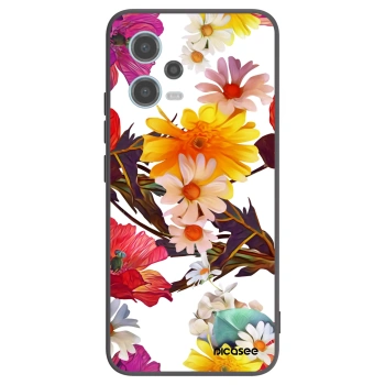 Picasee Xiaomi Redmi Note 12 5G Hülle - Schwarzes Silikon - Meadow