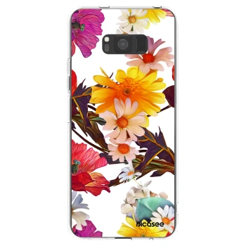 Picasee Samsung Galaxy S8 G950F Hülle - Transparentes Silikon - Meadow