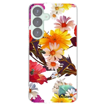 Picasee Samsung Galaxy S25+ 5G Hülle - Transparentes Silikon - Meadow