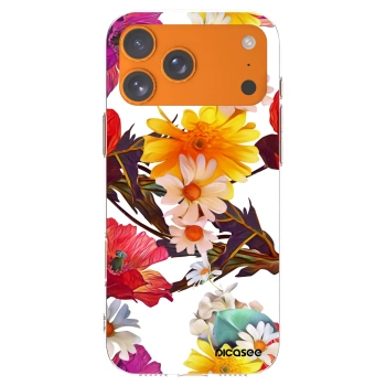 Picasee Apple iPhone 17 Pro Max Hülle - Transparentes Silikon - Meadow