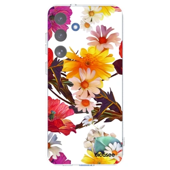 Picasee Samsung Galaxy S25 FE 5G Hülle - Transparentes Silikon - Meadow
