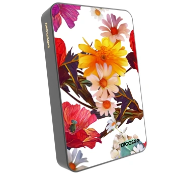 Picasee Powerbank mit MagSafe 10 000 mAh Grau - Meadow