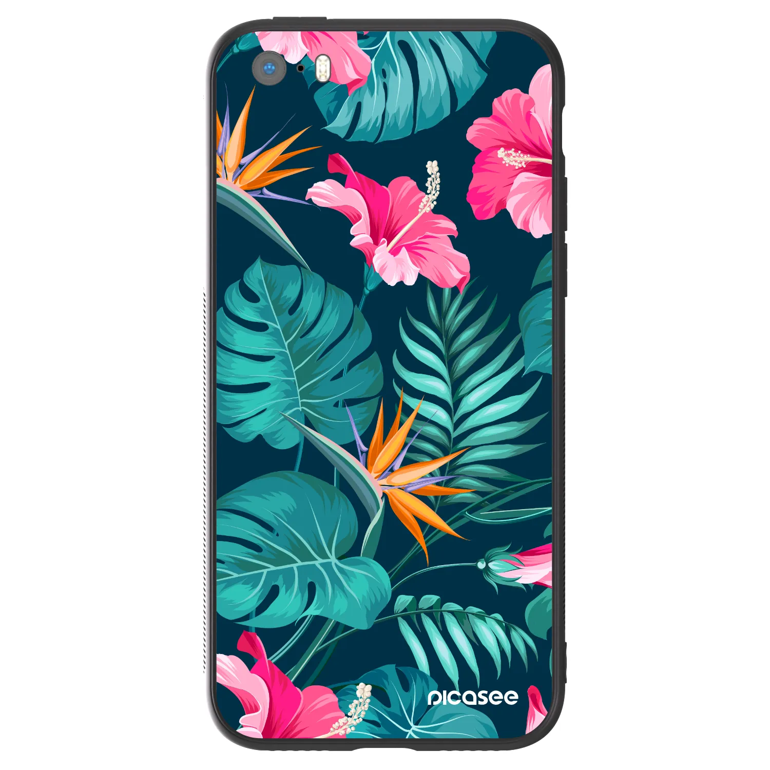 Picasee ULTIMATE CASE für Apple iPhone 5/5S/SE - Pink Monstera